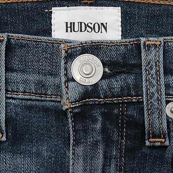NWT HUDSON Holly High Rise Crop Flare Step Hem Jeans 26 Loss Control NEW - Picture 8 of 9